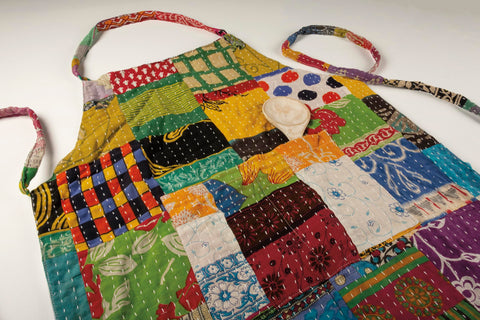 Primitives by Kathy delantal Kantha, tiras ajustables para un ajuste cómodo