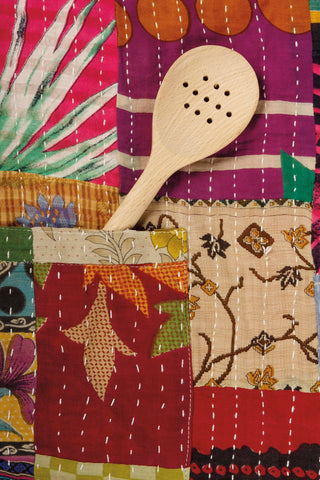 Primitives by Kathy delantal Kantha, lavable a máquina para uso diario