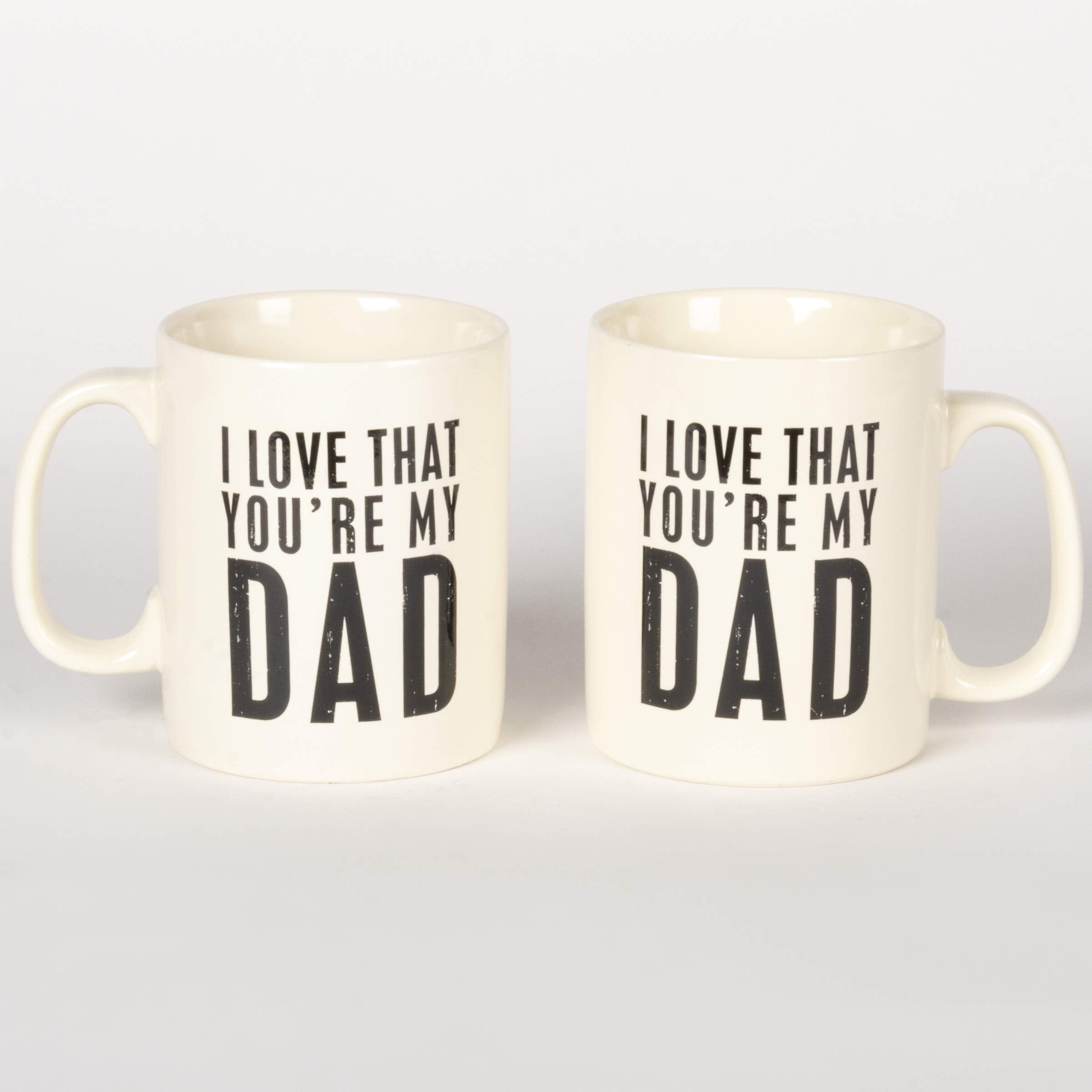 Taza blanca con impresión negra de Primitives by Kathy, uso diario