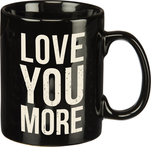 Taza Primitives Kathy de cerámica, frente con frase de amor