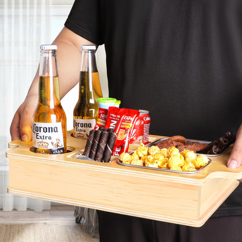 Primo Lines bandejas de alimentos inoxidable para servir snacks con estilo.