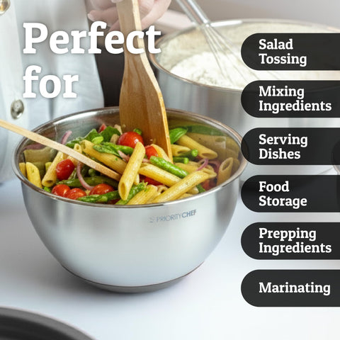 Priority Chef conjunto de cuencos con tapas para almacenamiento