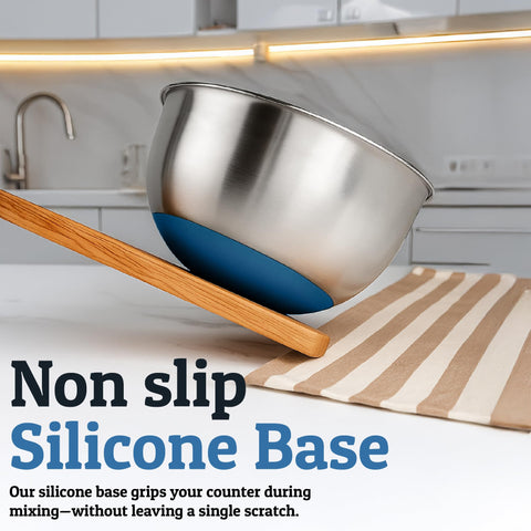 Diseño ergonómico de tazones Priority Chef con apilado compacto.