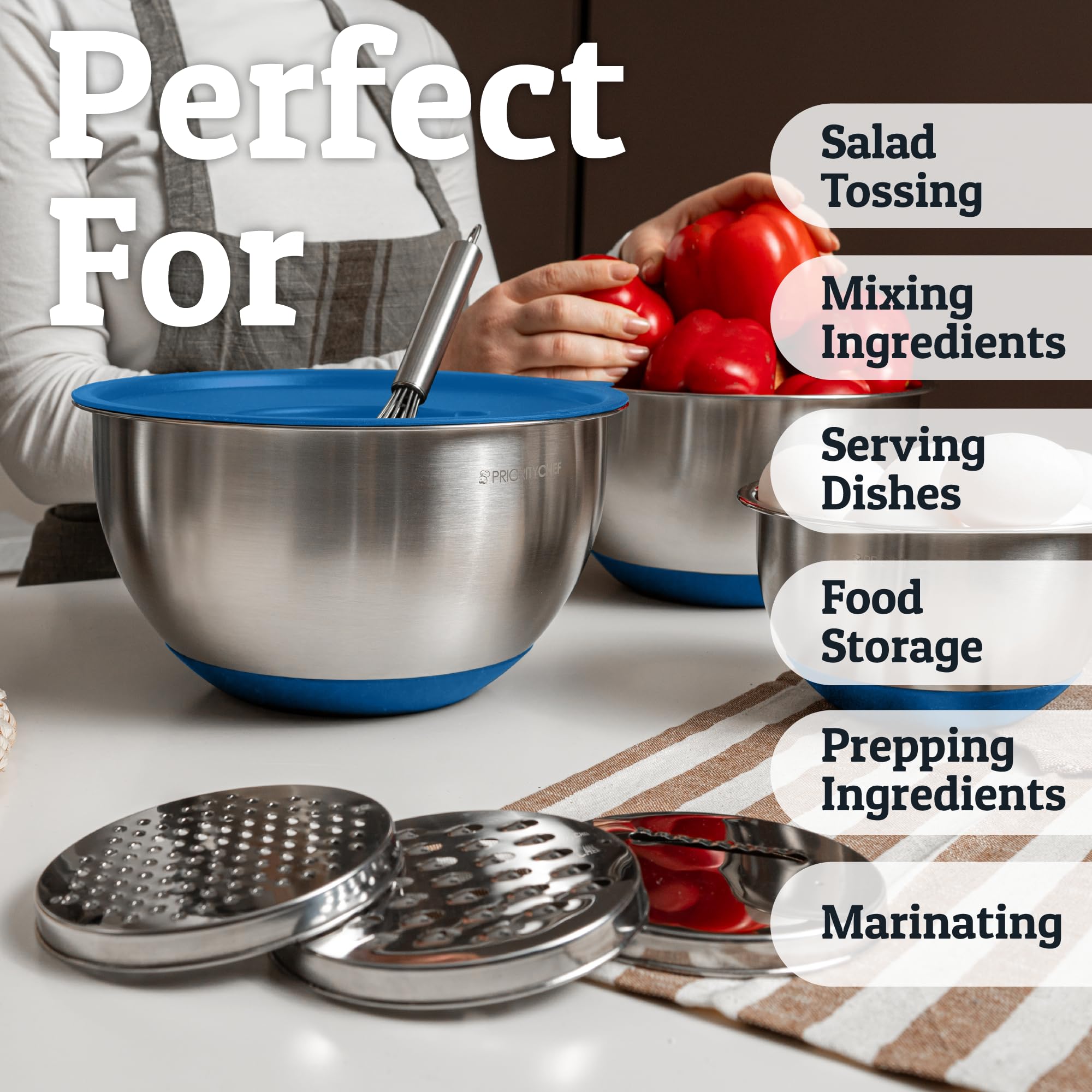 Priority Chef sistema de rallado integrado añade versatilidad a recetas