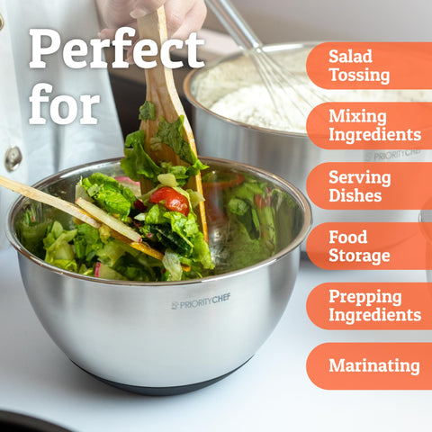 Priority Chef tapas herméticas sin BPA ayudan a conservar ingredientes