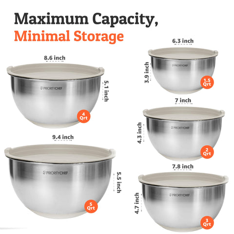 Base antideslizante Priority Chef mantiene estable la mezcla al batir.