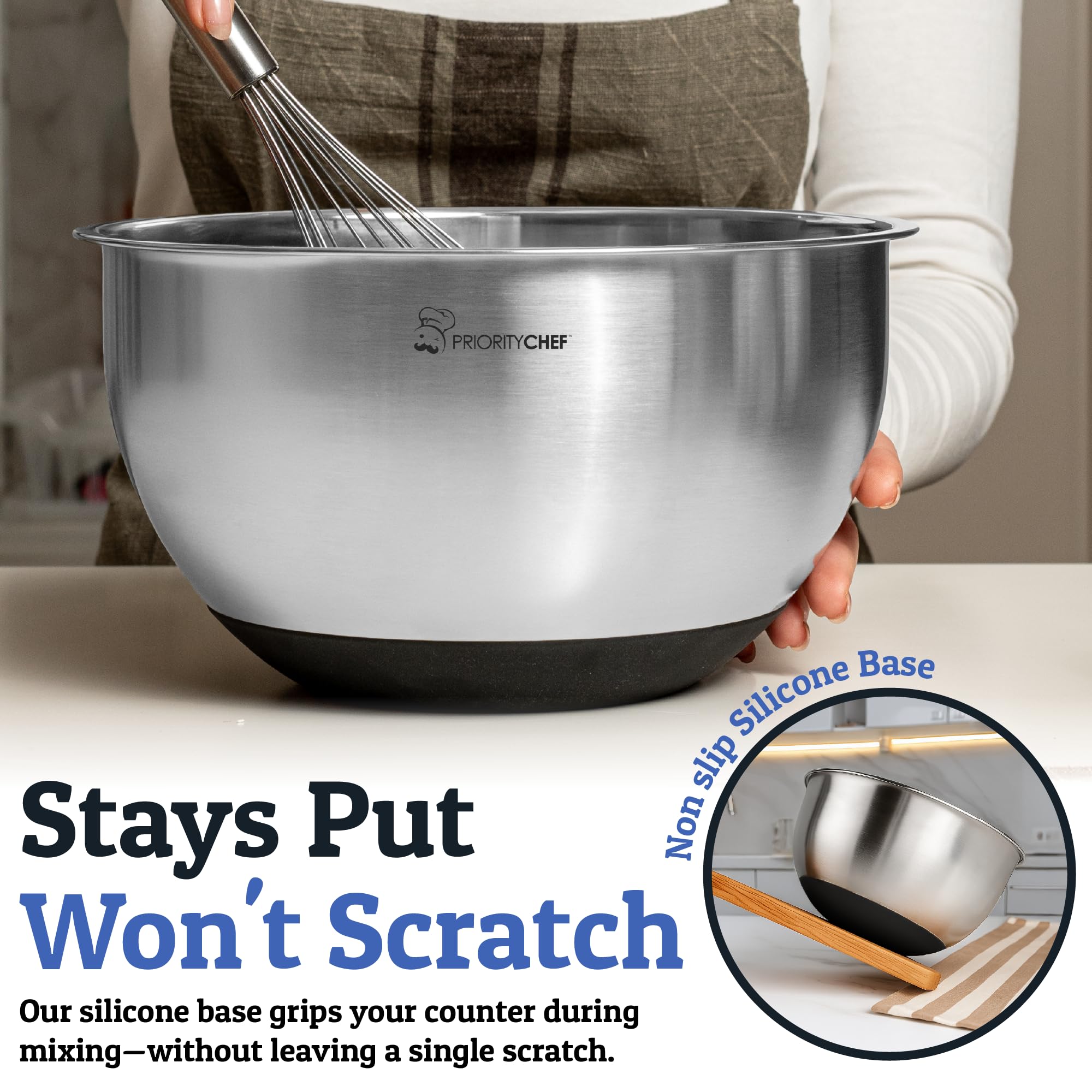 Juego de utensilios silicona Priority Chef de 15 piezas para cocinar con calor.