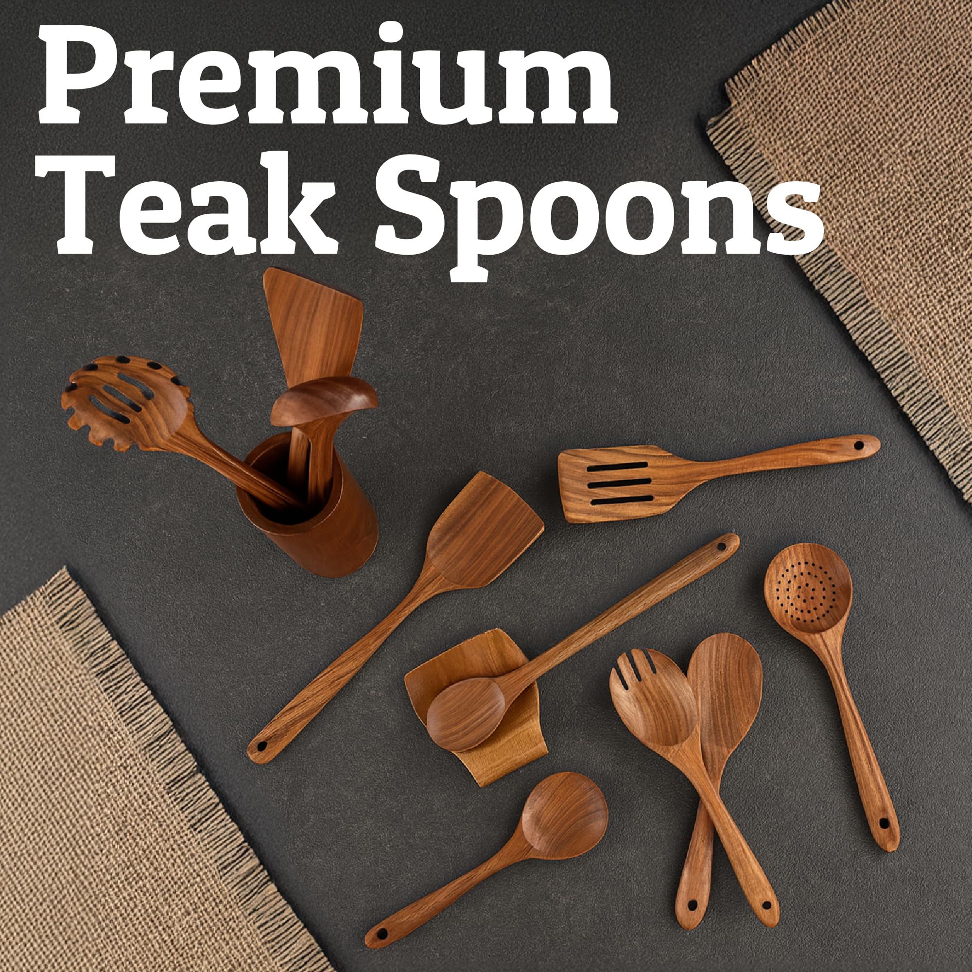PriorityChef mango ergonómico de teca, agarre cómodo durante largas sesiones.