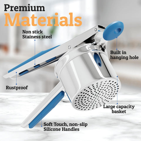 PriorityChef mangos ergonómicos azul ofrecen mayor control