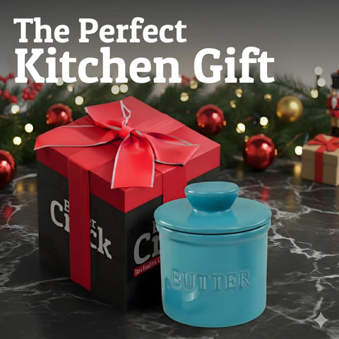 Empaque de regalo PriorityChef, ideal para regalar una mantequera de cerámica.