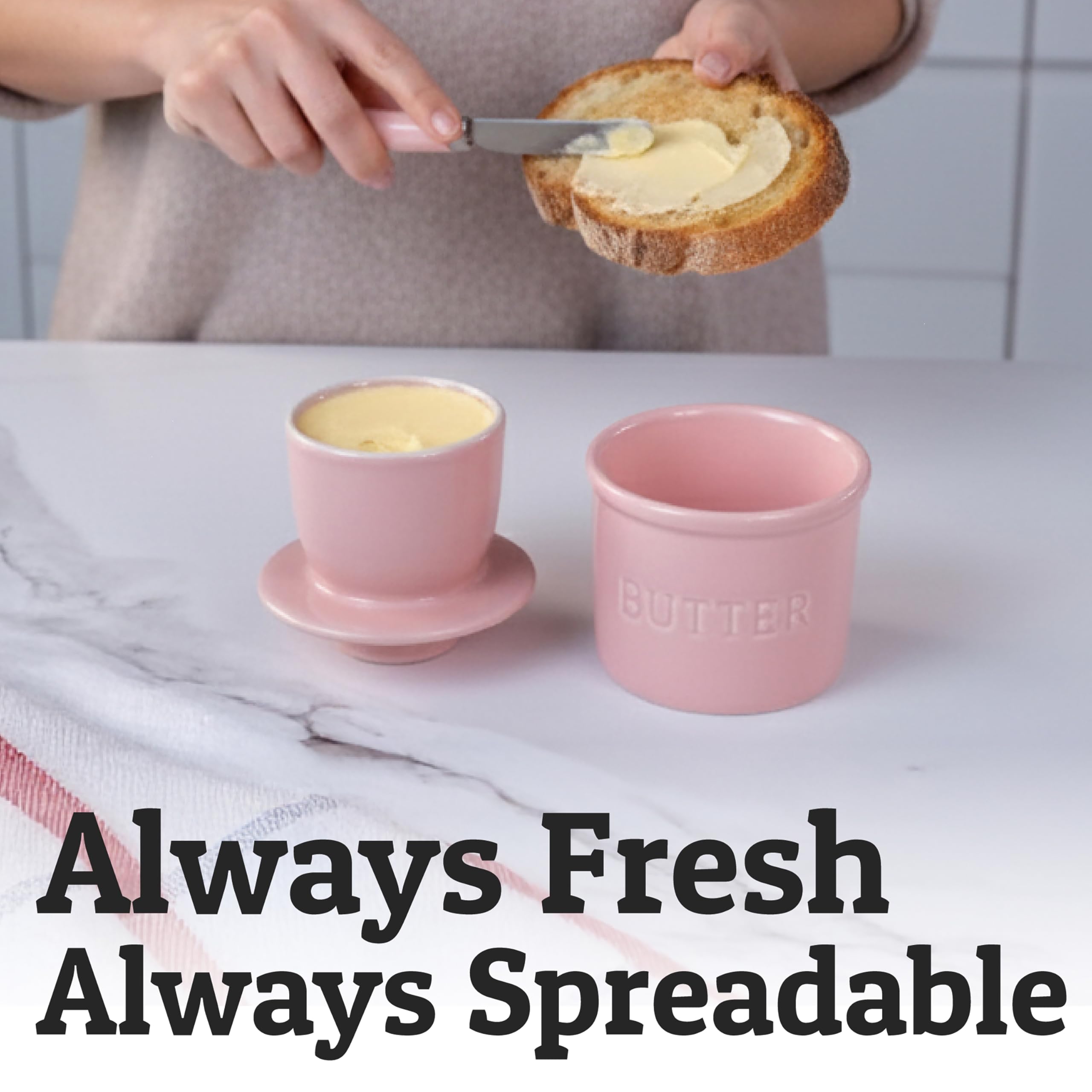 Sellado de agua de la mantequera Priority Chef para mantener la mantequilla fresca
