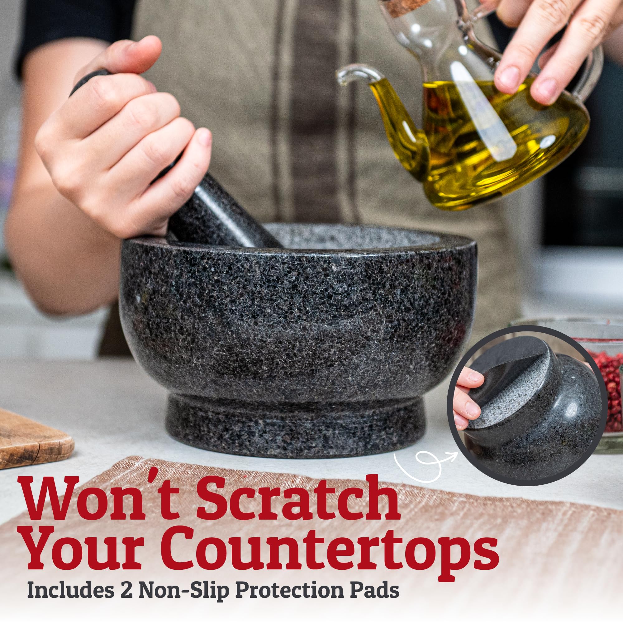 PriorityChef protectores antideslizantes para proteger la encimera.