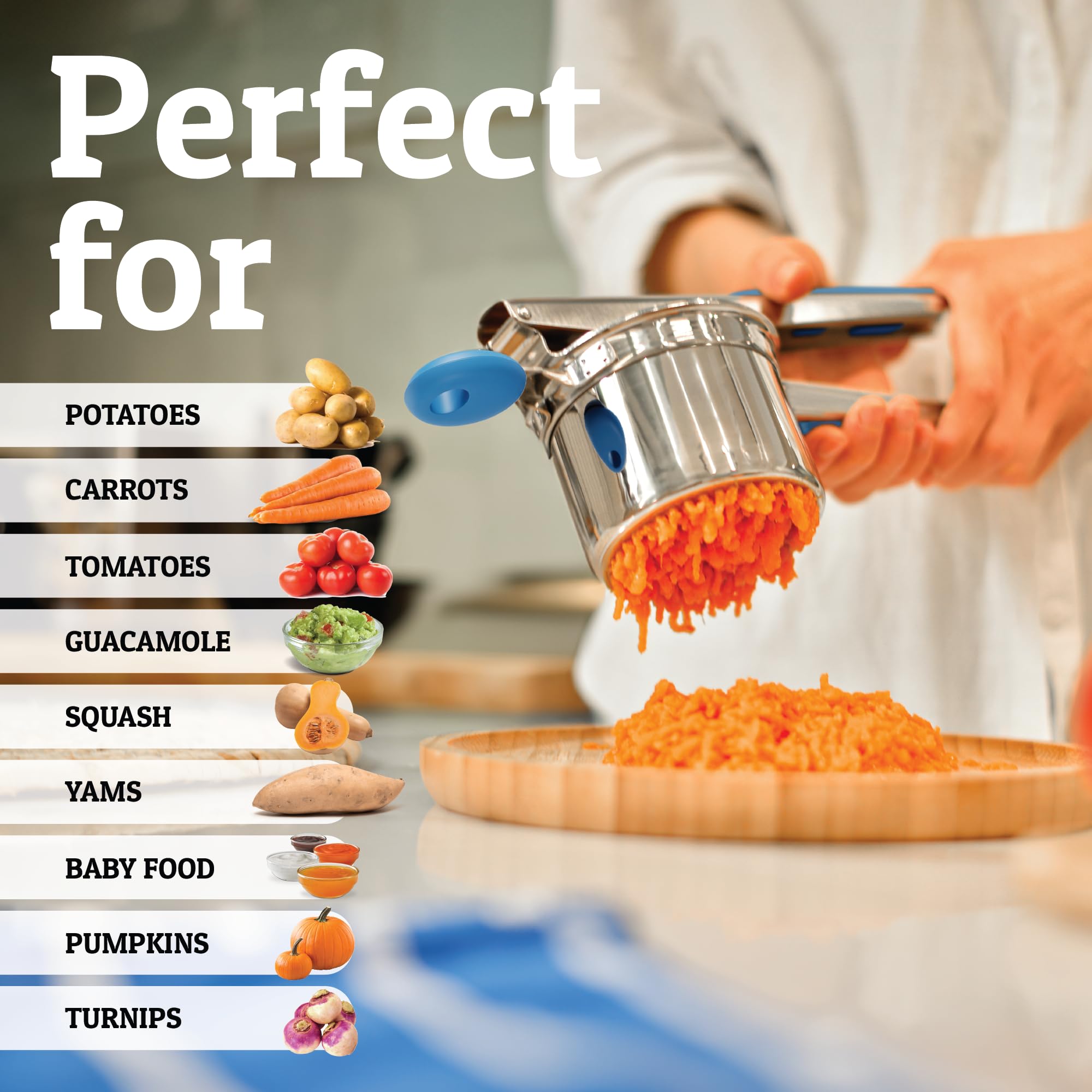 PriorityChef uso versátil para verduras azules y purés