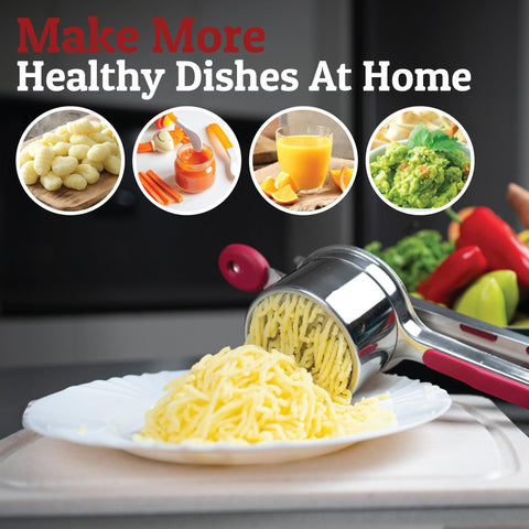 PriorityChef usos variados para purés de papas y verduras.