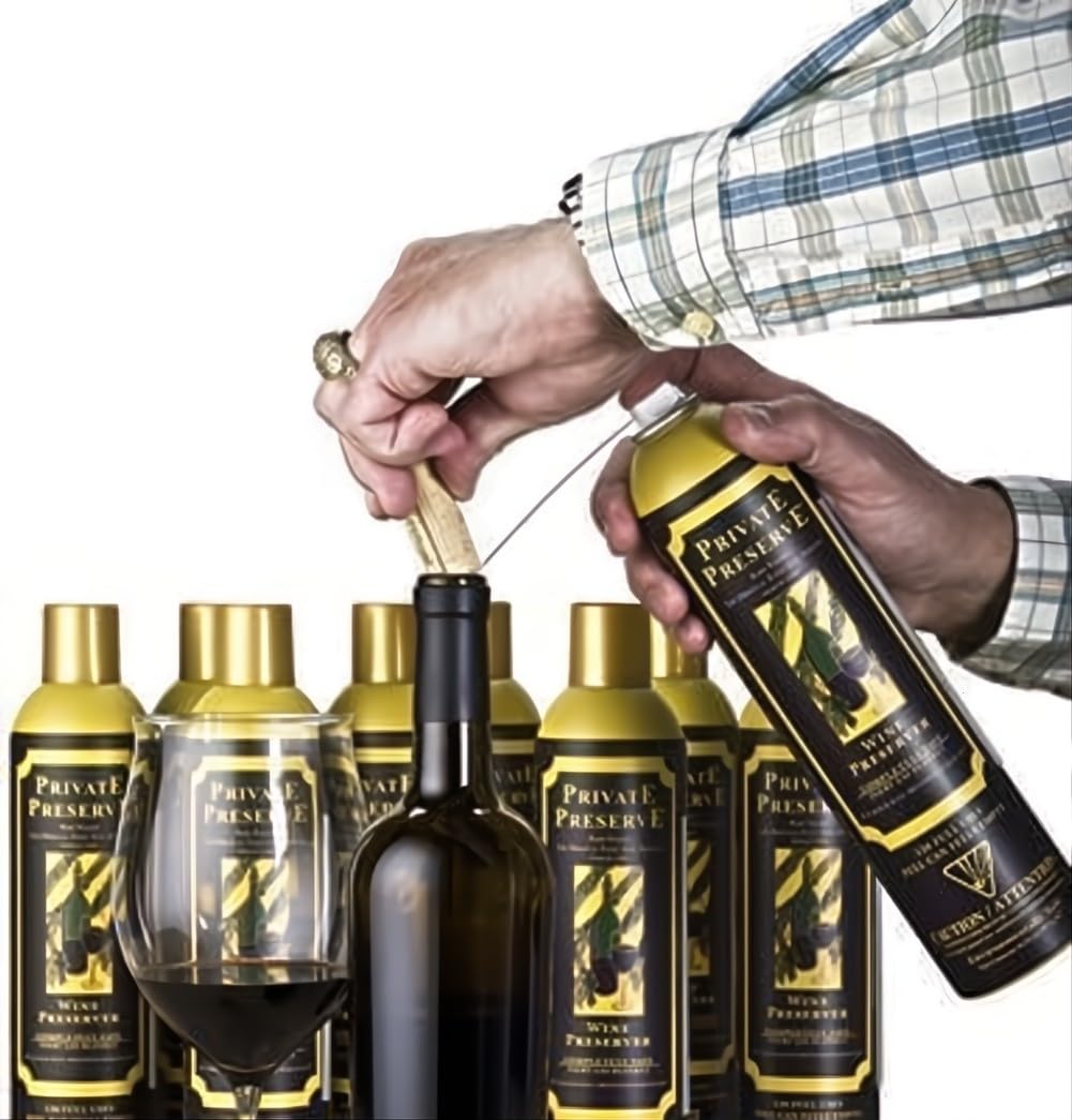 Private Preserve: almacenamiento vertical mantiene la capa de gas protector en la superficie.