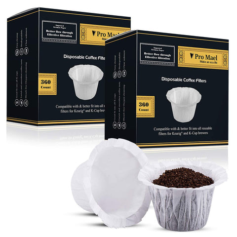 Filtro desechable Pro Mael para cápsulas Keurig, compatibles y limpios.