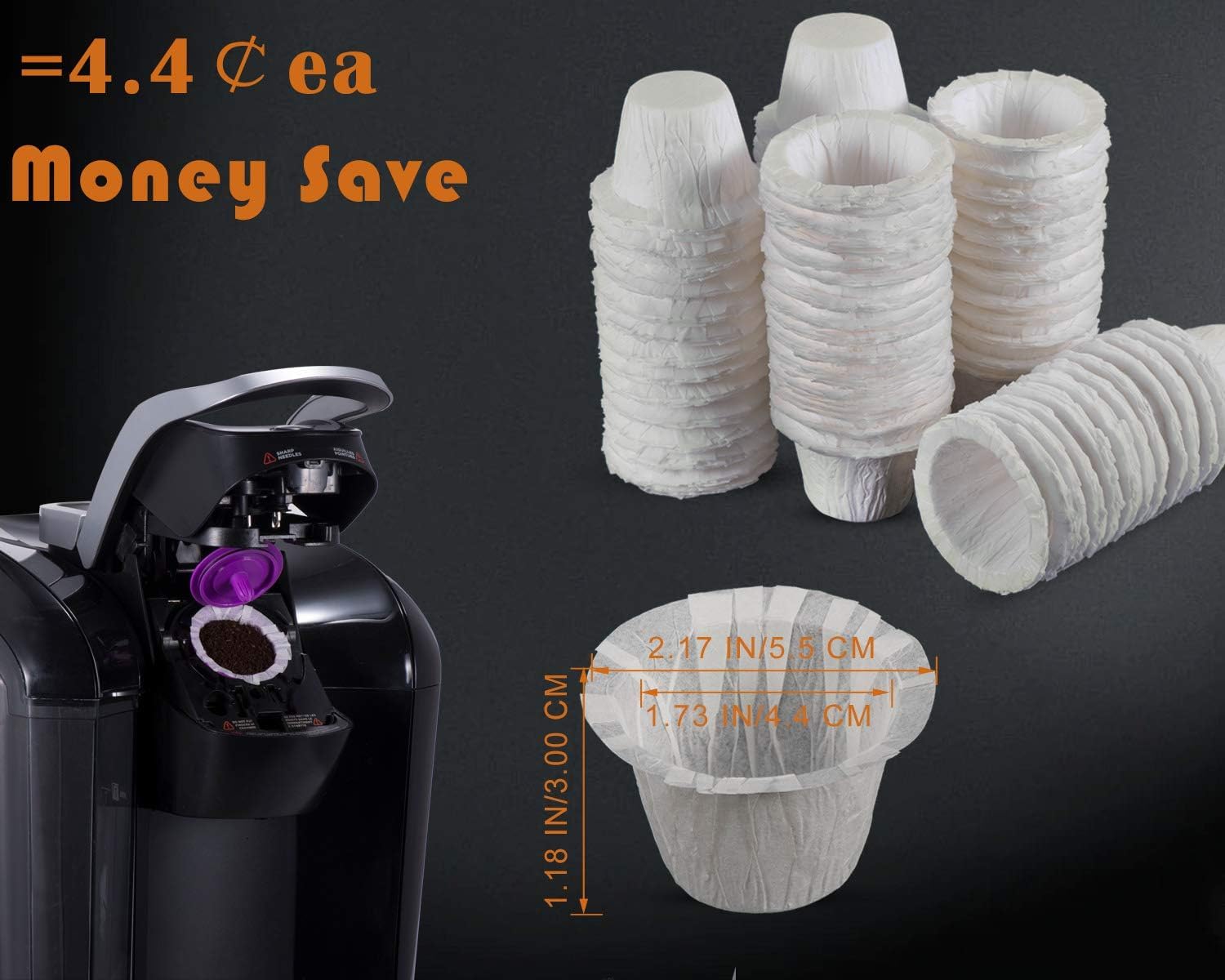 Paquete de 200 filtros blancos Pro Mael para Keurig