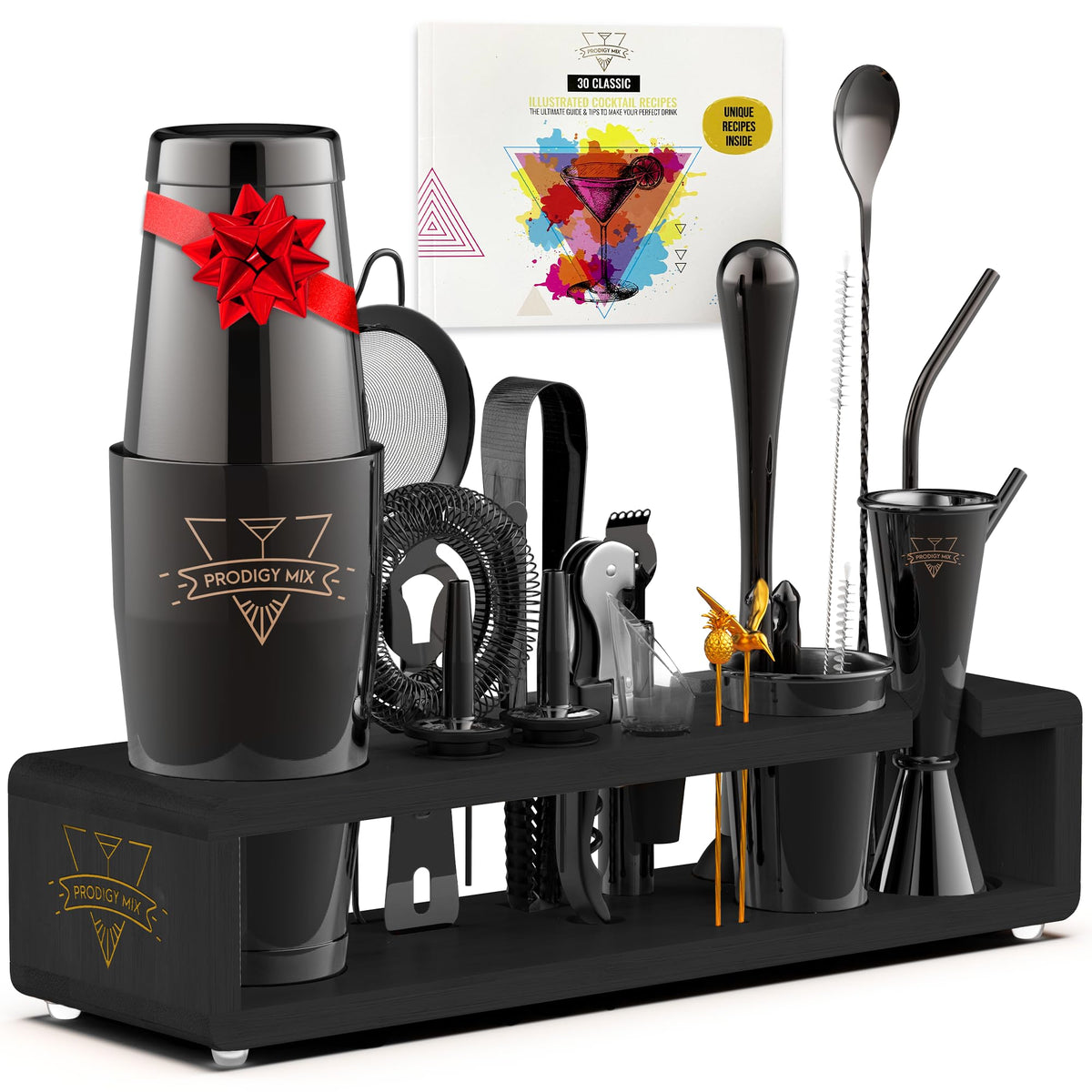 Prodigy Mix Elite kit bartender soporte organiza la mesa para cócteles