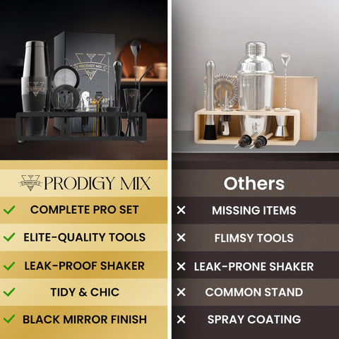 Prodigy Mix Elite tarjetas de recetas para inspiración de cocteles