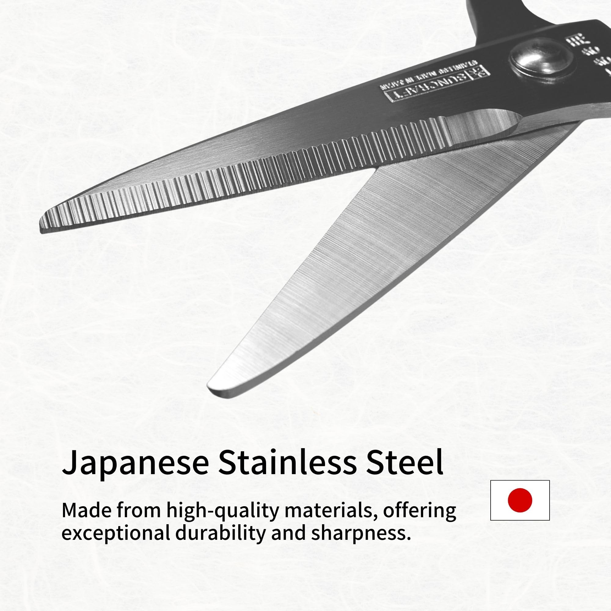 Abertura de latas con diseño práctico, tijeras zurdas Seki Japan.