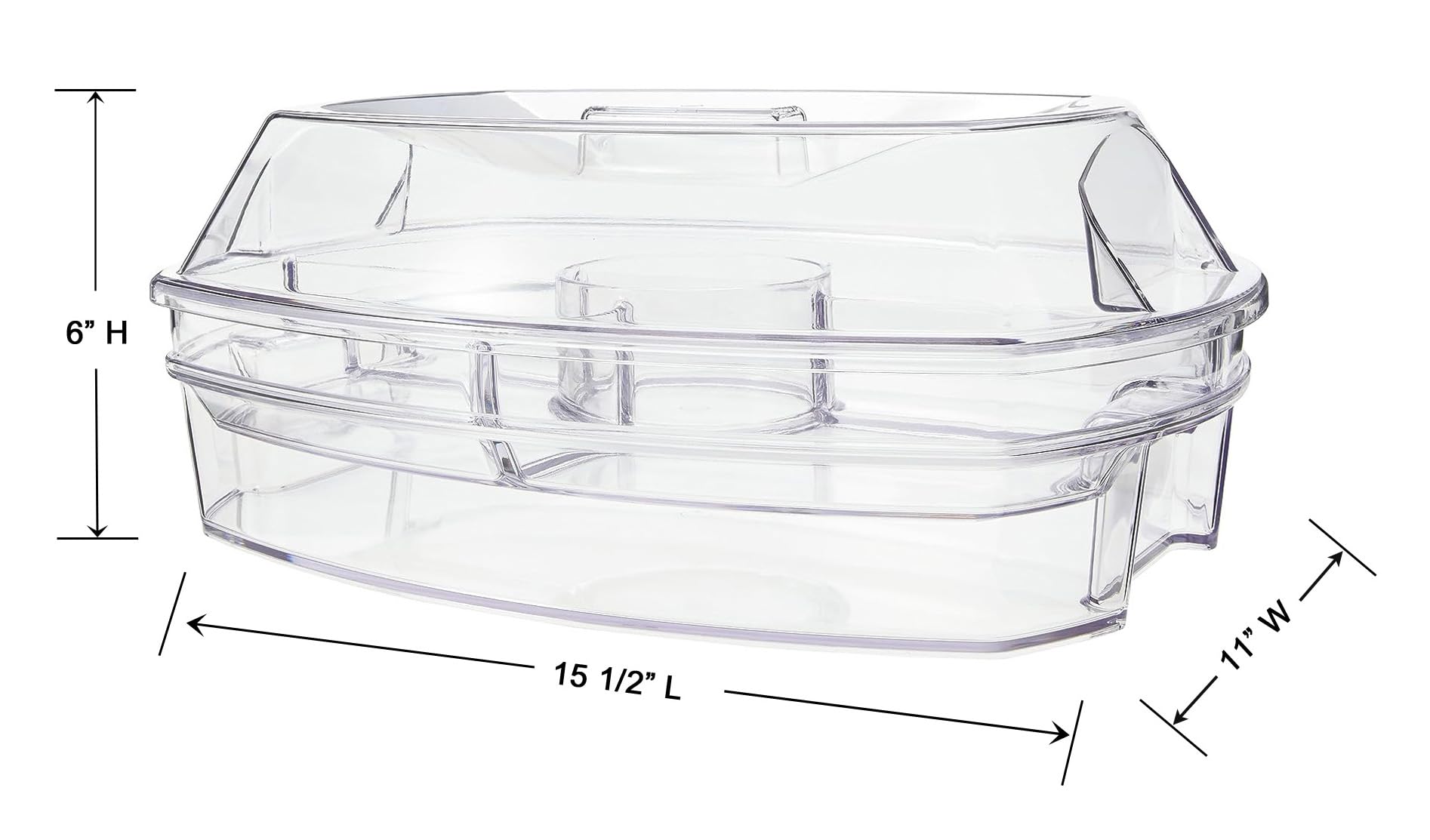Prodyne Ice Party Platter: dimensiones amplias para presentar diferentes aperitivos.