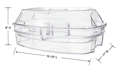 Prodyne Ice Party Platter: dimensiones amplias para presentar diferentes aperitivos.