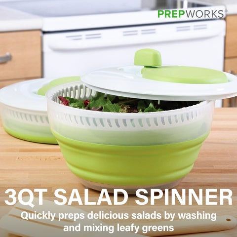 PrepWorks diseño ahorro de espacio: se expande para usar y se contrae para almacenar.