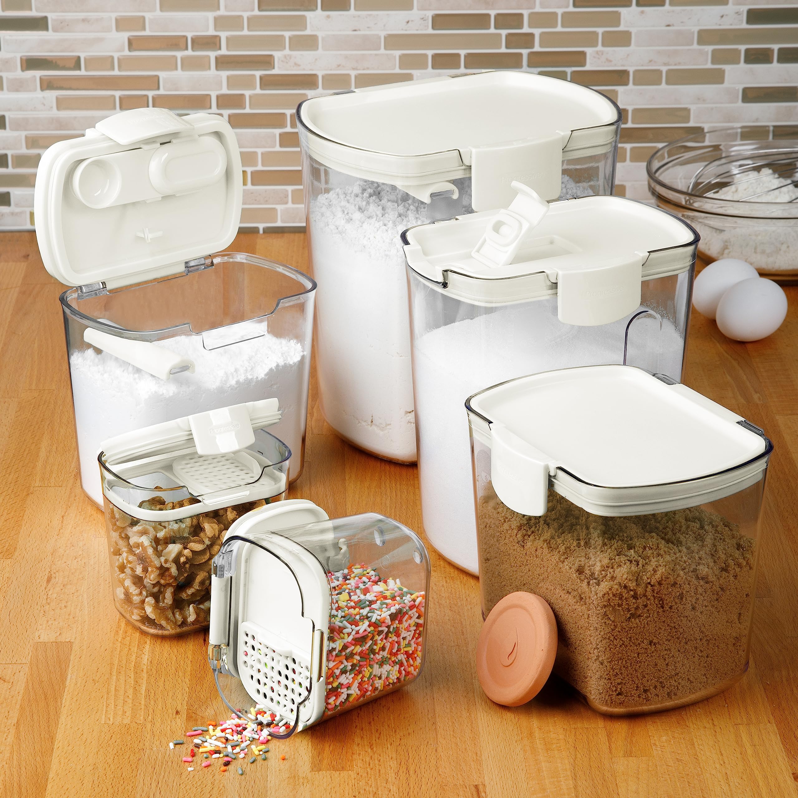 Progressive ProKeeper azúcar morena 1.5qt con disco de terracota para evitar sequedad