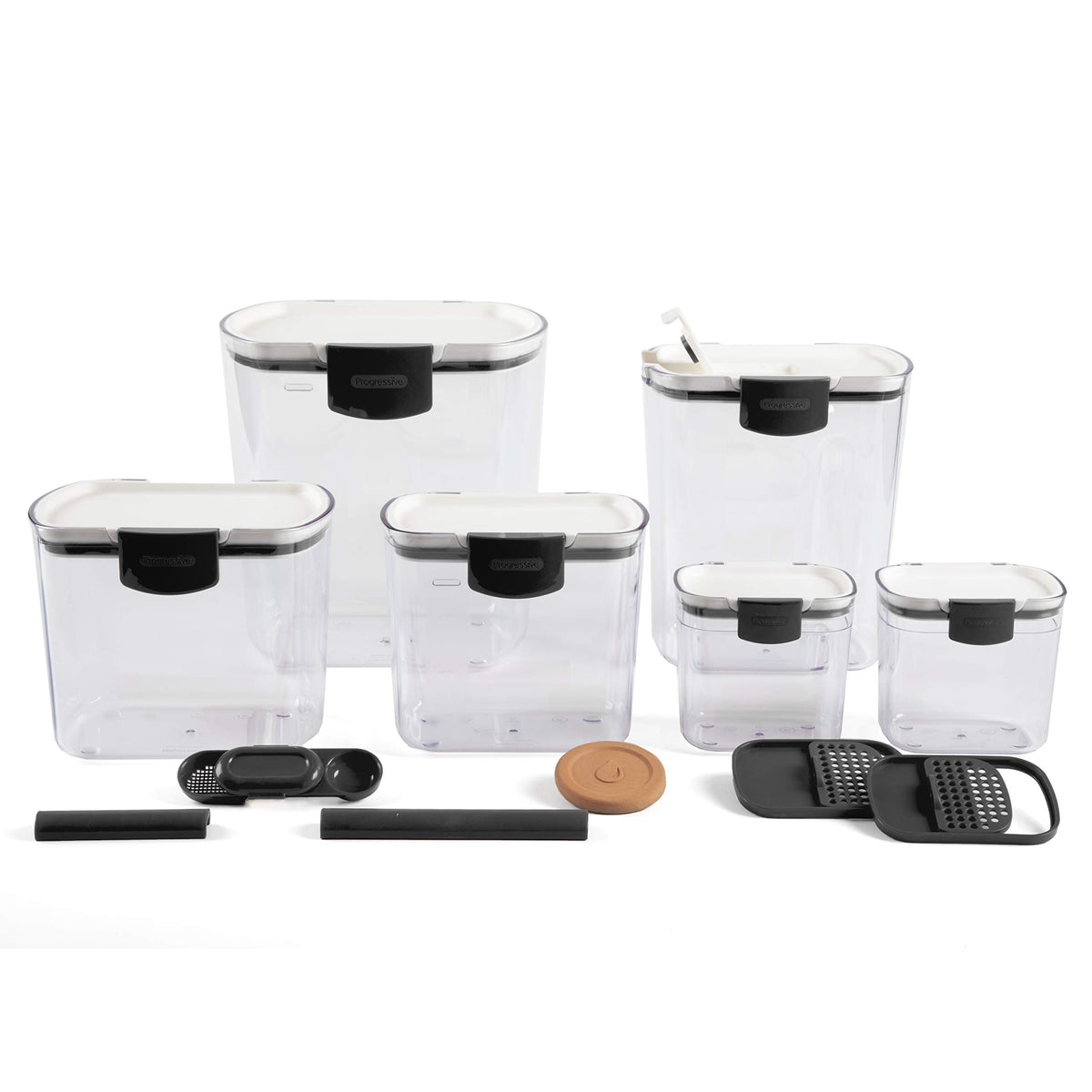 ProKeeper harina 4 cuartos, contenedor visible con medida para controlar existencias.