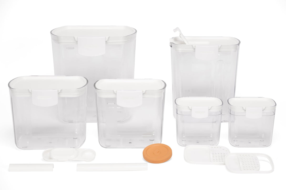 Progressive ProKeeper harina 4qt con barra de nivel para medir con precisión