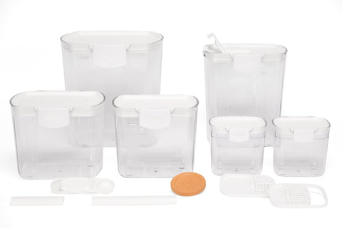 Progressive ProKeeper harina 4qt con barra de nivel para medir con precisión