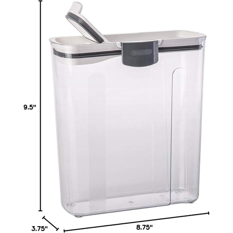 ProKeeper: tapa con sellado de silicona para frescura de secos.
