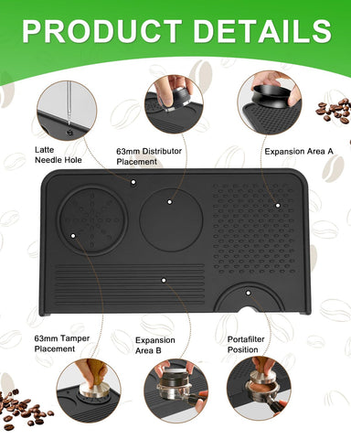 PROKITCHEN Cepillo de café integrado para limpiar filtro y varilla de vapor.