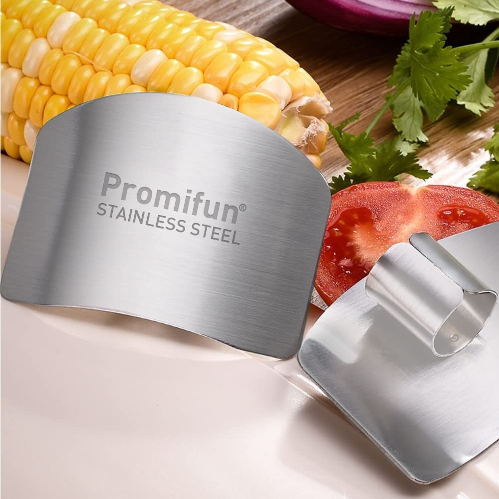 Protector de dedos Promifun, ligero y fácil de limpiar en la cocina.