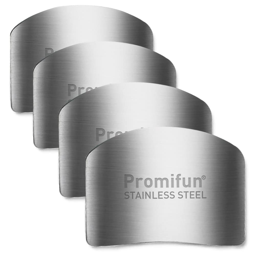 Protector de dedos Promifun para cortar, paquete de 4 piezas.