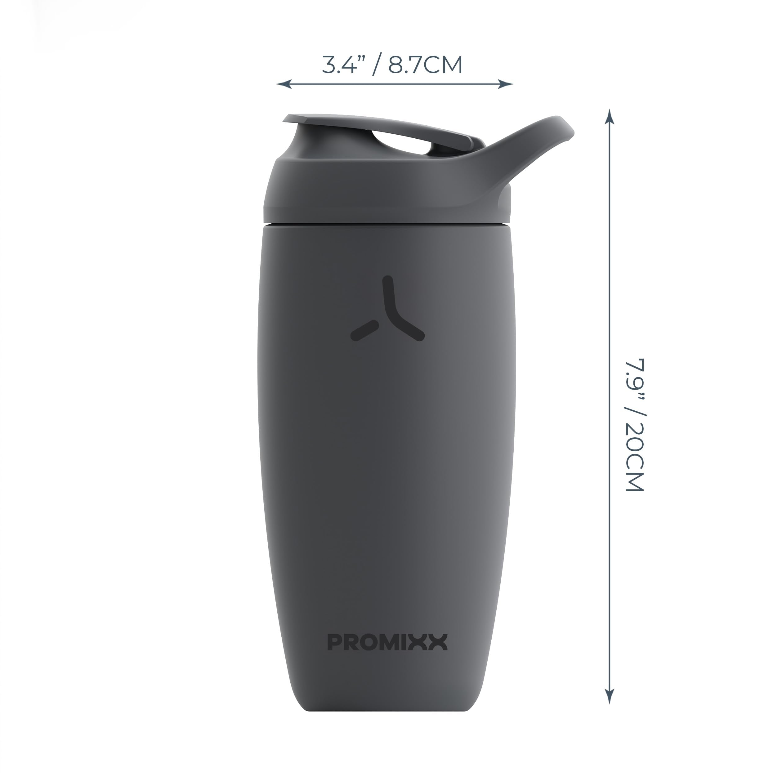 Promixx Pursuit: capacidad de 550 ml perfecta para batidos y bebidas.