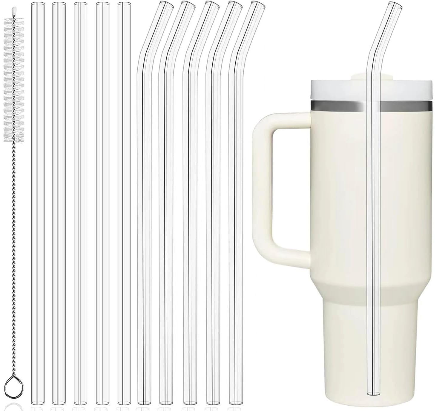 Pajilla PROOCI de 12 pulgadas para Stanley/Yeti, reemplazo reutilizable para bebidas.