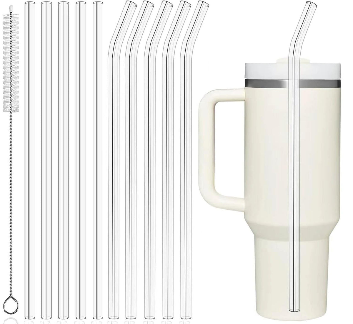 Pajilla PROOCI de 12 pulgadas para Stanley/Yeti, reemplazo reutilizable para bebidas.