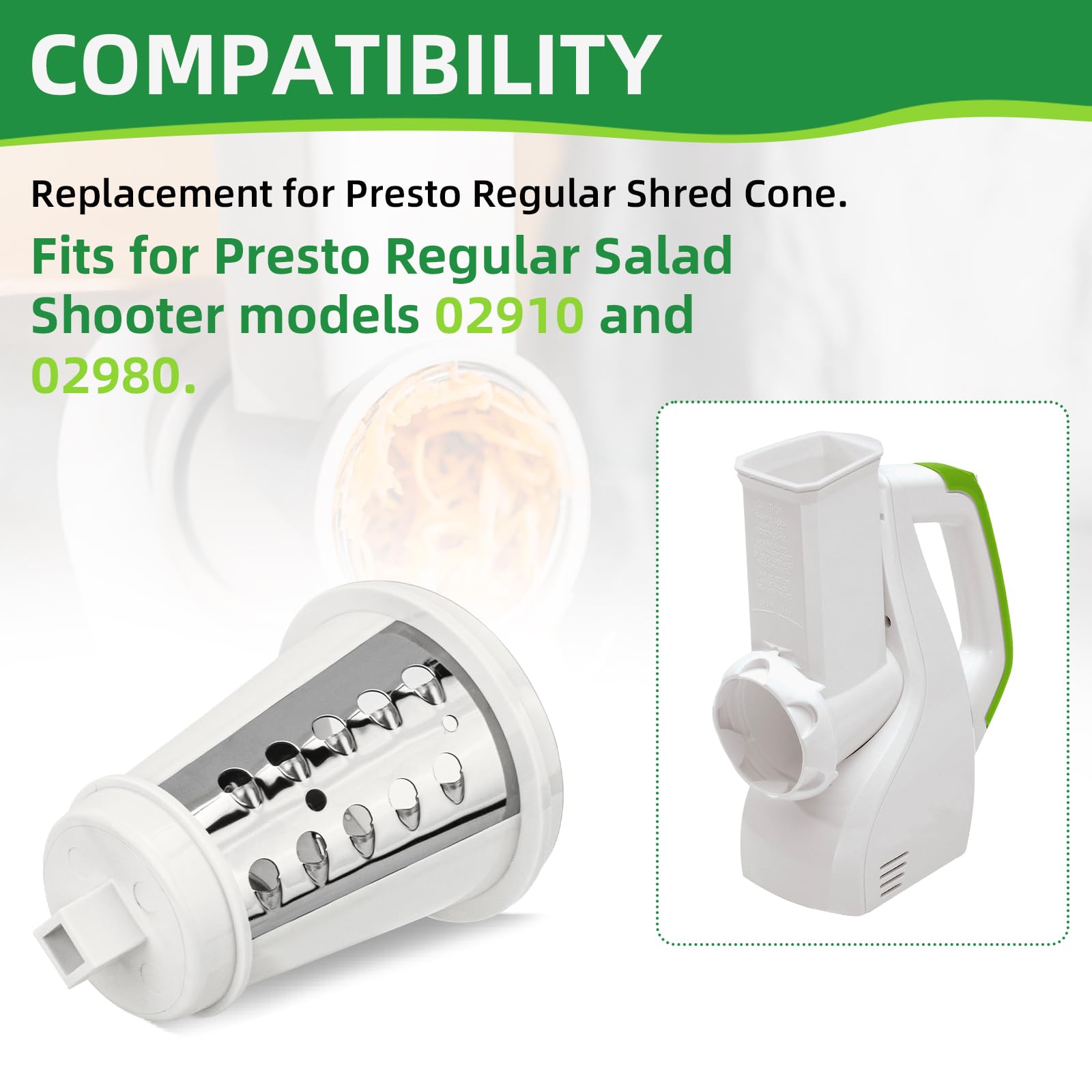 PROSOCOOL cono rallador para zanahorias; rallado uniforme para ensaladas
