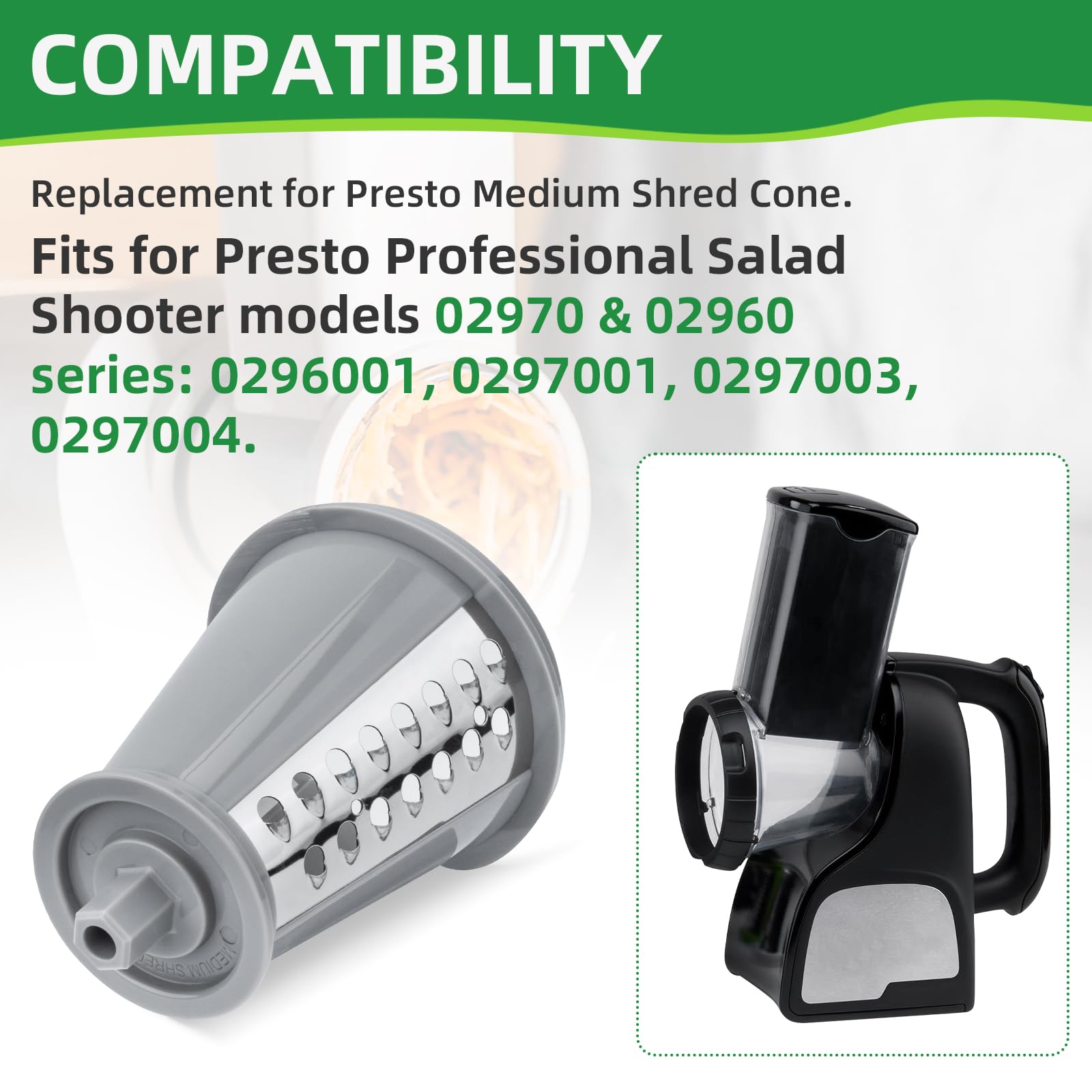 PROSOCOOL cono rallador duradero para uso diario, fácil limpieza tras lavado.