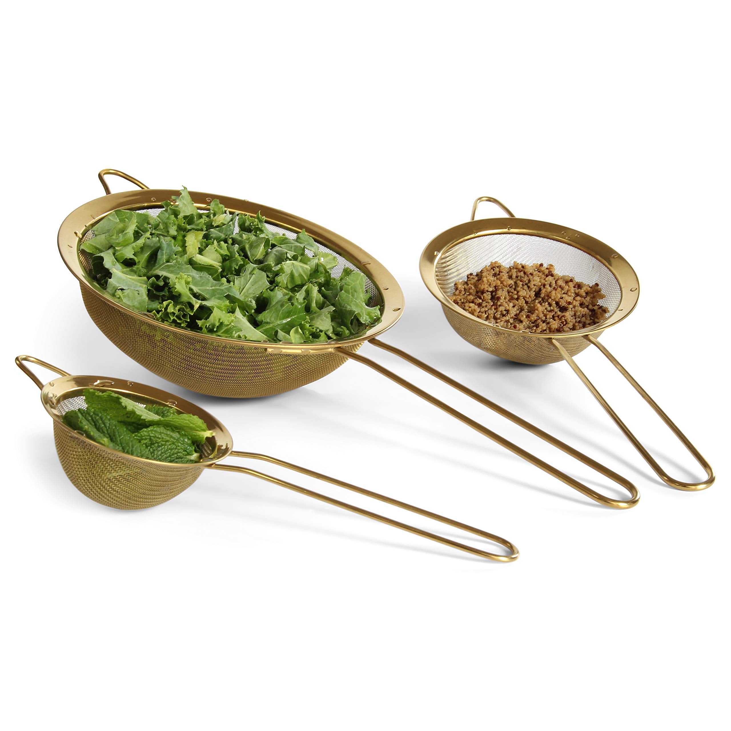Proto Future colador fino 5-5 pulgadas oro perfecto para verduras y salsas