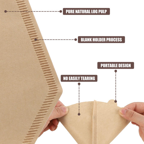 Prudiut papel filtro descartable sin blanqueado No.2: opción rápida y limpia.
