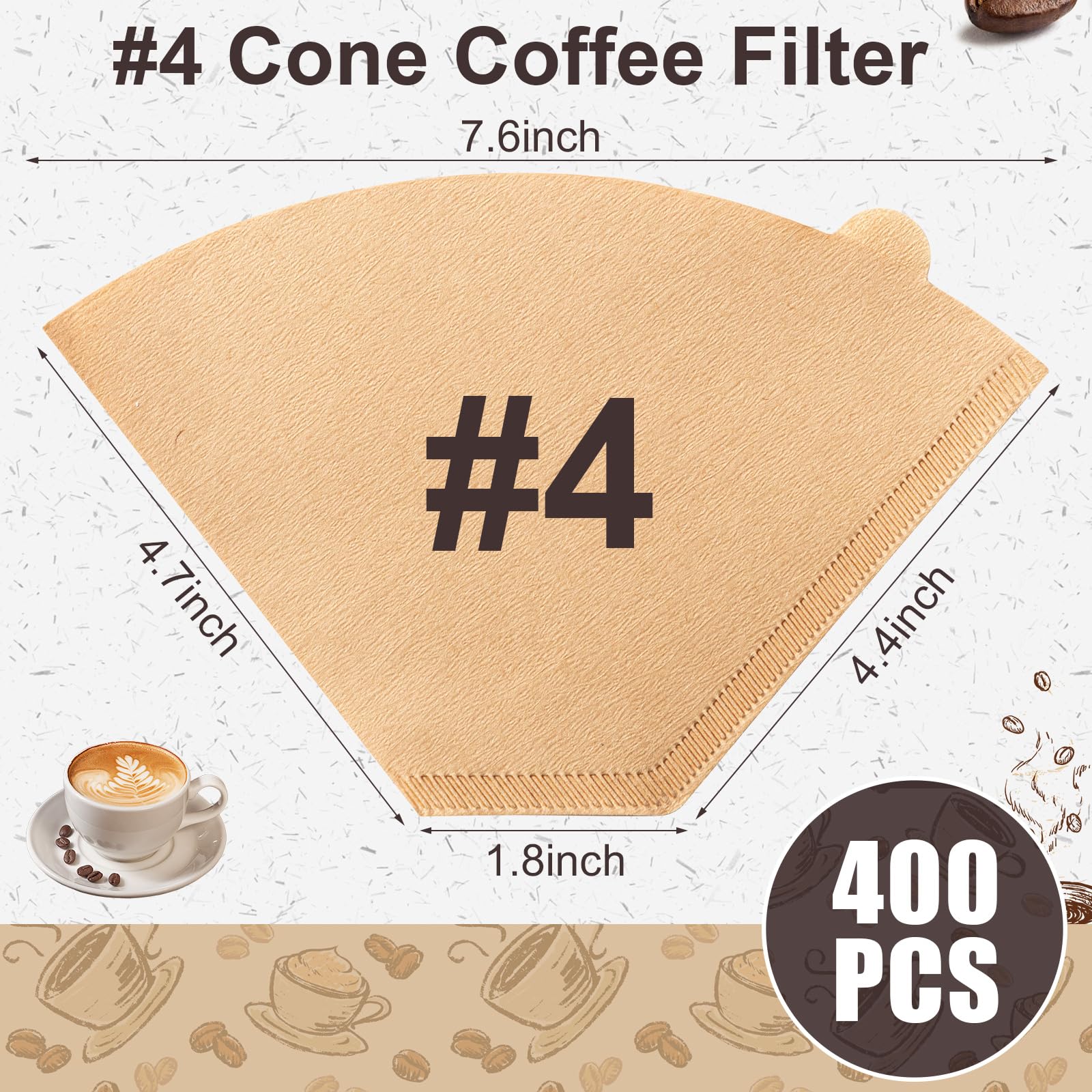 Prudiut papel filtro sin blanquear, ideal para café doméstico limpio