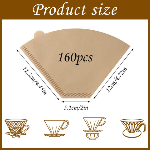 Cono Nº4 Prudiut con papel natural no blanqueado para sabor suave