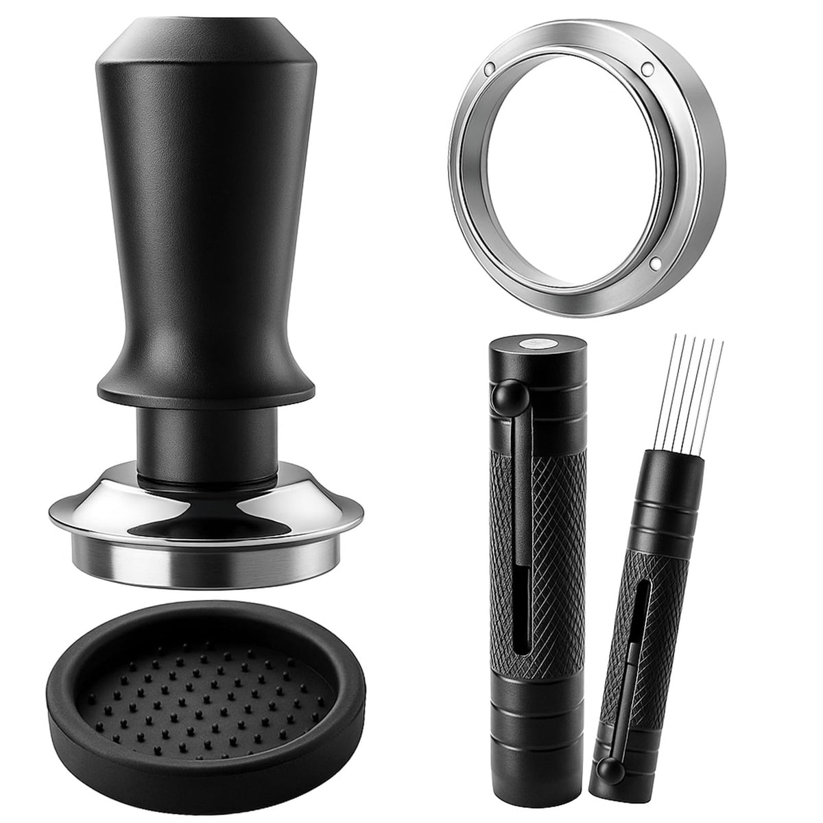 Tamper Prudiut 51mm: presión estable para extracción uniforme y crema rica.