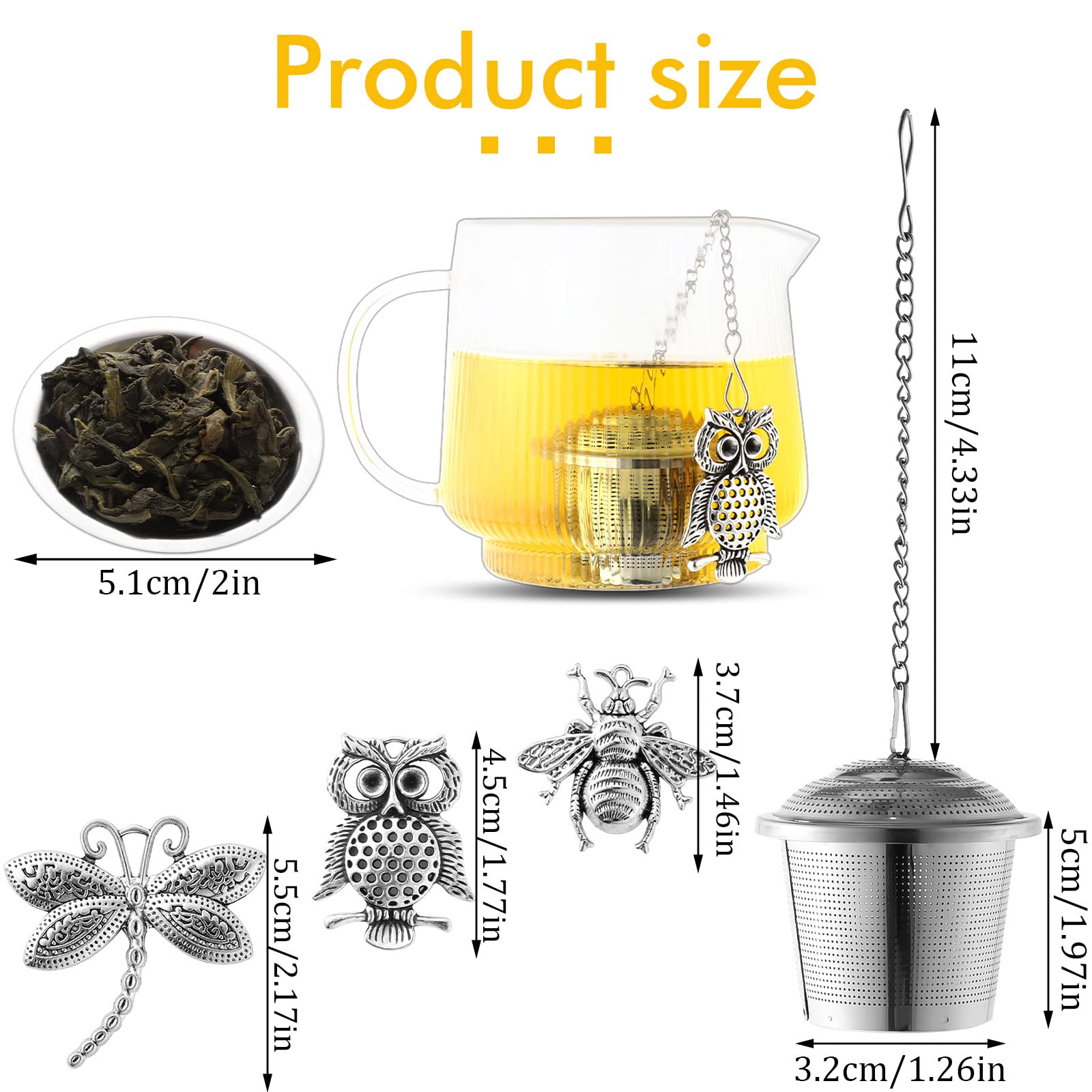 Prudiut infusor colgante animal para infusionar con estilo