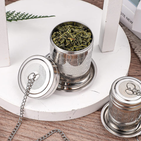 Prudiut Infusor de té con dos platillos para goteo.