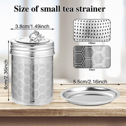 Prudiut Infusor de té con malla 0,5 mm, filtro fino.