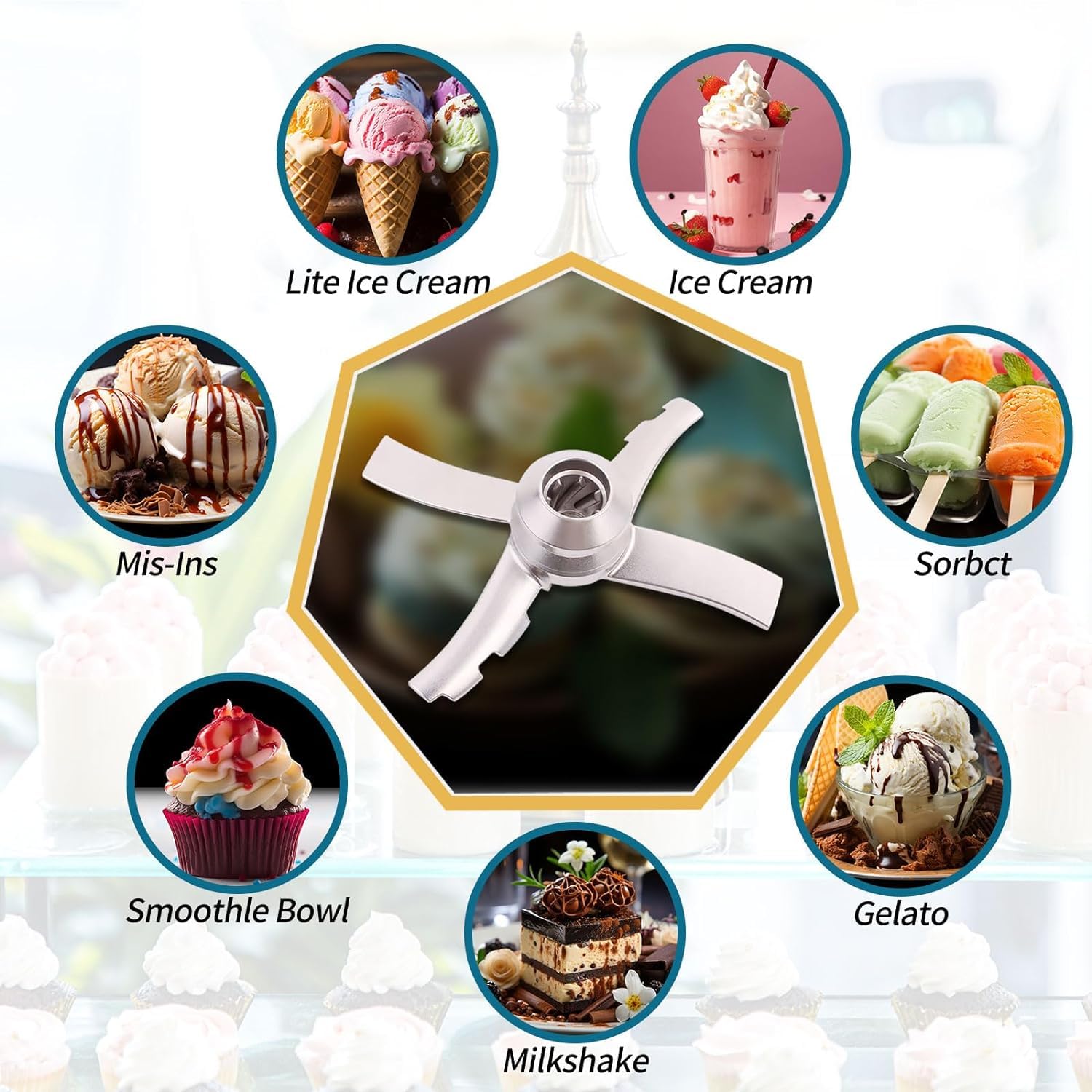 Uso versátil Psasrm, ideal para batidos y postres helados sin complicaciones.