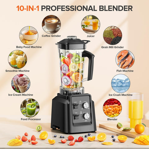 PSIIDAN Blender: trituración de hielo para bebidas rápidas y refrescantes.